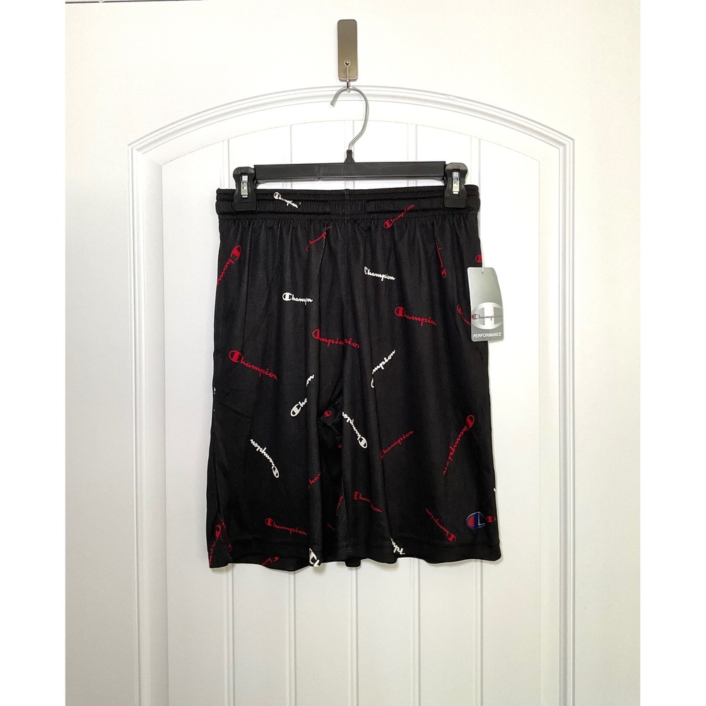 Champion Men's Medium Black Mesh Core Training Shorts NWT